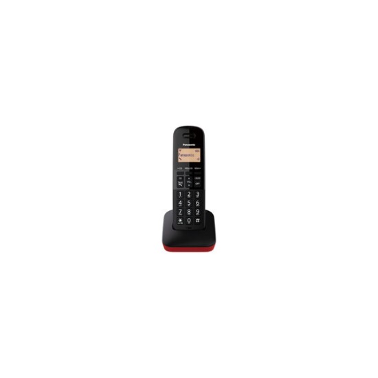 Teléfono Panasonic KX-TGB310 - Identificador de Llamadas - Negro con Rojo - KX-TGB310MER