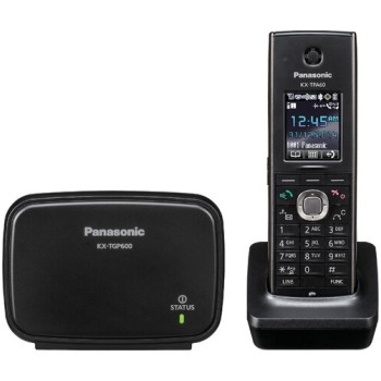 Teléfono inalámbrico Panasonic 8 líneas RJ45 1 terminal negro KX-TGP600B