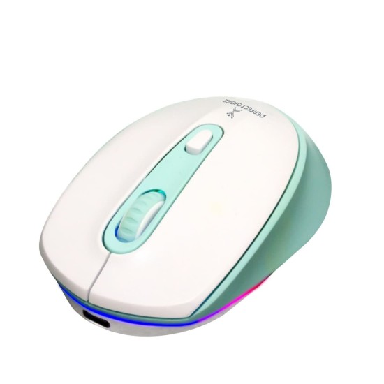 Mouse Perfect Choice Lumier - Inalámbrico - Blanco - PC-045076