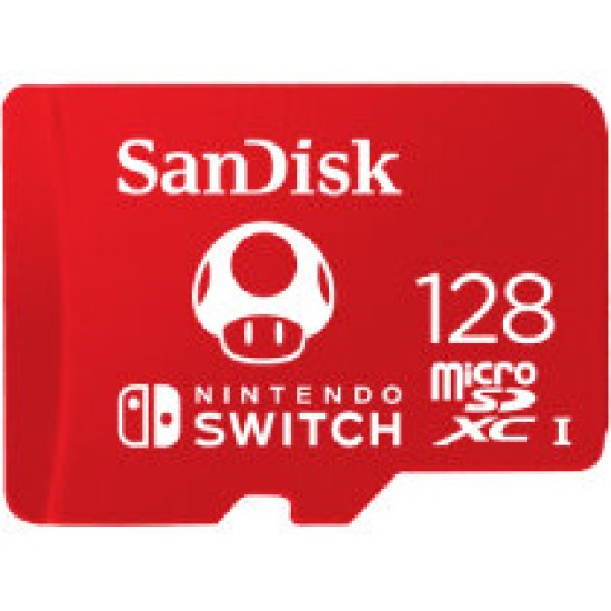 Memoria Microsdxc Sandisk 128Gb Clase 10 Uhs I Para Nintendo Switch - SDSQXAO-128G-GNCZN