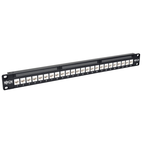 Panel de Conexiones Tripp Lite 24 Puertos RJ-45 10GbE 1U Modelo N254-024-6A Panel de Conexiones Tripp Lite 24 Puertos RJ-45 10GbE 1U Modelo N254-024-6A
