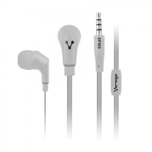 Audífonos Vorago EP-103 conector 3.5mm, respuesta 20-20000 Hz, cable 1.2 mts, color blanco - Modelo AU36258511