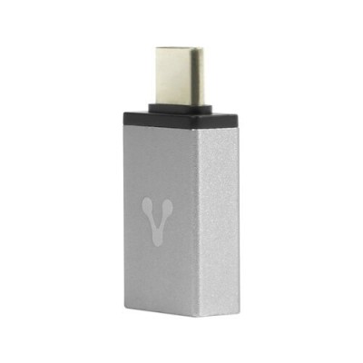 Adaptador USB Vorago ADP-101 - USB Tipo C a USB 3.0 - OTG - Plata - ADP-101