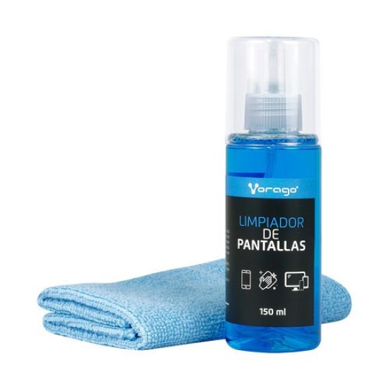 Limpiador de Pantallas Vorago CLN-109 - Antiestático - Incluye Microfibra - 150 ml - CLN-109