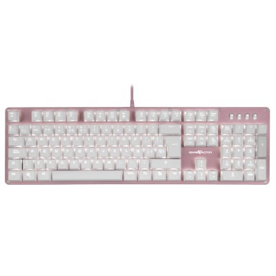 Teclado Gamer Game Factor Alámbrico Multimedia Rgb Blanco Switch Azul - KBG400-PK-BL Teclado Gamer Game Factor Alámbrico Multimedia Rgb Blanco Switch Azul - KBG400-PK-BL