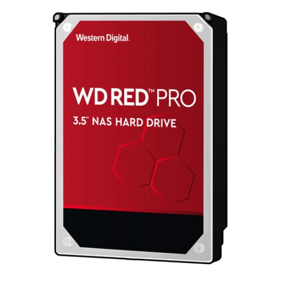 Disco Duro Western Digital WD Red Pro - 3.5p - 12TB - SATA 3 - Para NAS - WD121KFBX