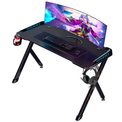 Escritorio Gamer Xzeal XZ5010 - USB 2.0 - RGB - Metal - Negro - XZDESG1B