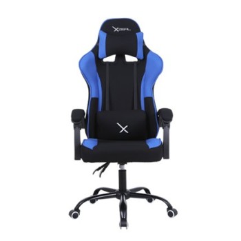 Silla Gamer XZEAL XZ20 Negro con Azul - Soporta 150kg - Modelo XZSXZ20A