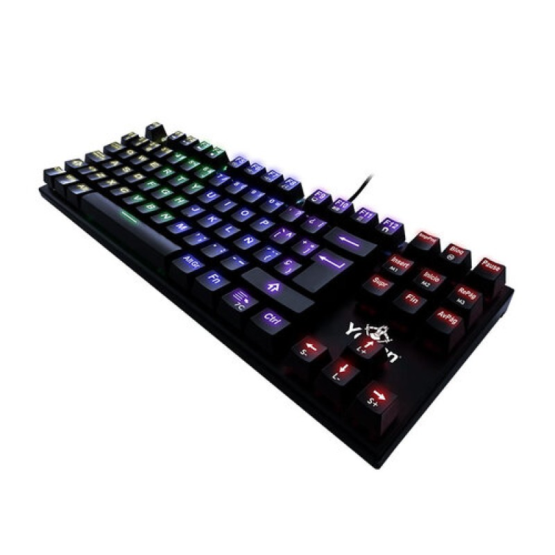 Teclado Gamer Yeyian Spark Alámbrico Rgb Switch Rojo - YAT1806