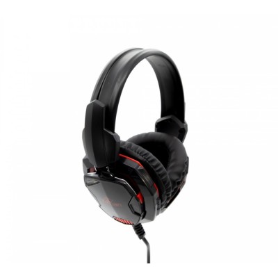 Diadema Gamer Yeyian Tempest Alámbrico Micrófono Negro Con Rojo - YH2000