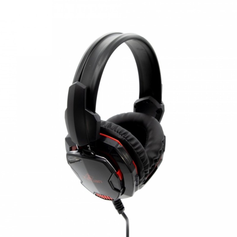 Diadema Gamer Yeyian Tempest Alámbrico Micrófono Negro Con Rojo - YH2000