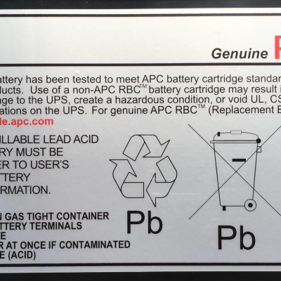 Batería De Reemplazo Apc Cartridge #55 - RBC55