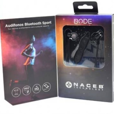 Auriculares Naceb Bode Na 0306 Micrófono 20 20000Hz 3.5Mm Bluetooth Ipx4 - NA-0306