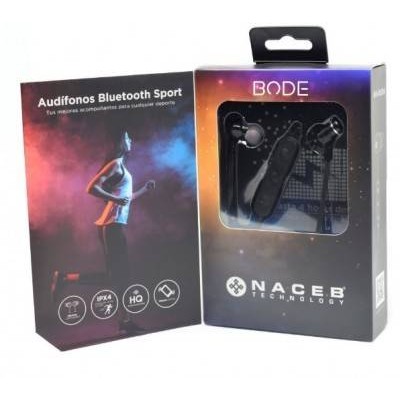 Auriculares Naceb Bode Na 0306 Micrófono 20 20000Hz 3.5Mm Bluetooth Ipx4 - NA-0306