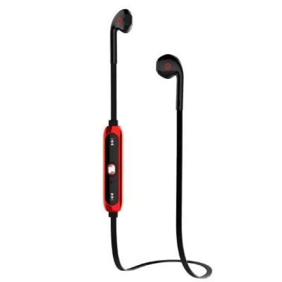 Audífonos Getttech Tune Gat 29701N Bluetooth Micrófono Negro/Rojo - Gat-29701N