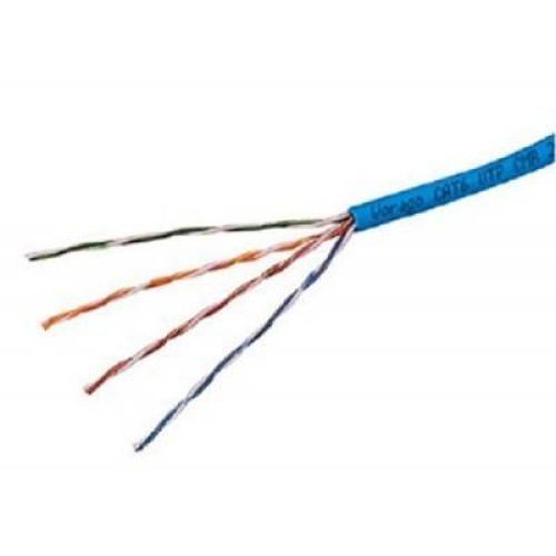 Bobina de Cable Vorago Cat6 305M 23 AWG Azul - CAB-301