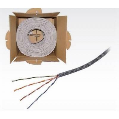 Bobina Vorago Cat5E 305M 24 Awg Gris - CAB-207
