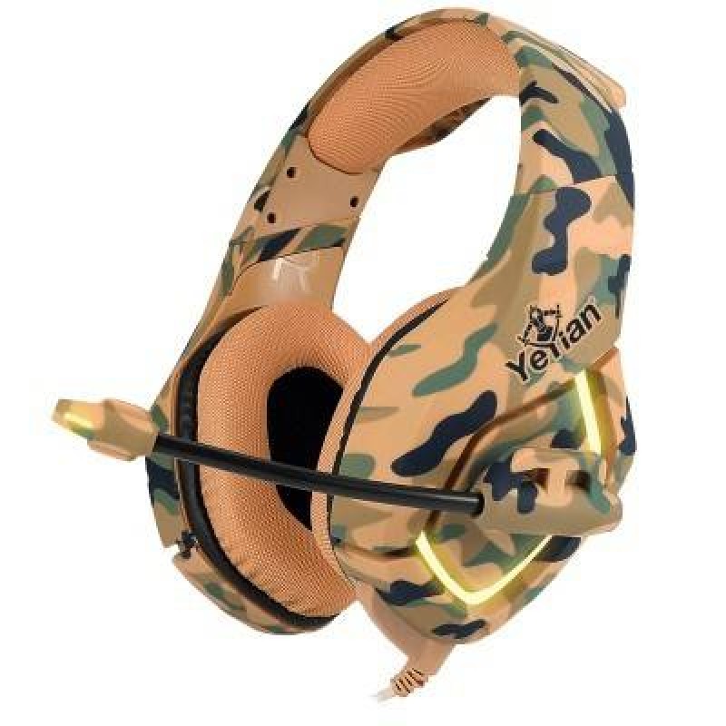 Diadema Gamer Yeyian Force Serie 3000 Alámbrico Micrófono Color Camuflaje - YDF-33401D