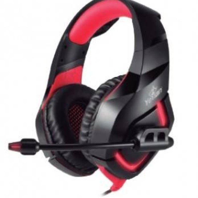 Diadema Gamer Yeyian Wicked Serie 3000 Alámbrico Micrófono Led Negro Con Rojo - YDW-33402