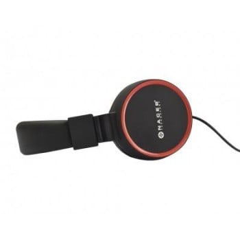 Audífonos Naceb Mb 0310R Diadema 20 Hz 20000Hz 3.5 Mm Manos Libres Rojo Y Negro - NA-0310R
