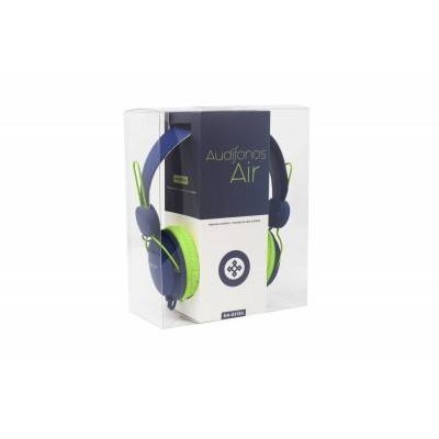 Audífonos Naceb Air Alámbrico 3.5Mm Micrófono 1.2Mts Azul/ Verde - NA-0313A