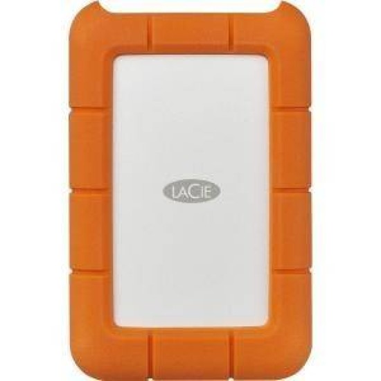 Disco Duro Externo Lacie Rugged 2.5p 4Tb Usb C 3.0 Windows/Mac Plata/Naranja - STFR4000800