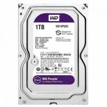 Disco Duro Interno Western Digital Purple 1TB SATA III 5400 RPM WD10PURZ