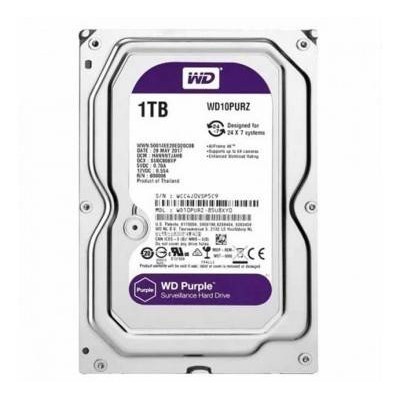 Disco Duro Interno Western Digital Purple 3.5p 1Tb Sata 3 5400 Rpm - WD10PURZ
