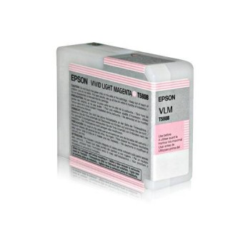 Tinta Epson T580B00 Magenta Claro Vivo 80Ml - T580B00