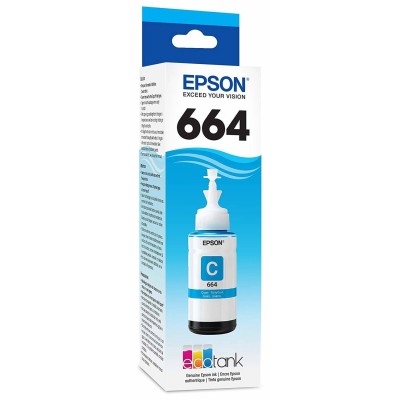 Botella De Tinta Epson 664 Cian 70Ml - T664220-AL