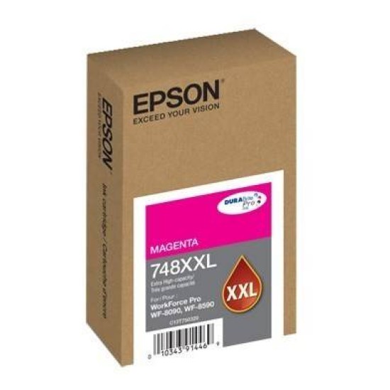 Tinta Epson T748Xxl Capacidad Extra Alta Wf 6090/Wf 6590 Color Magenta - T748XXL320-AL