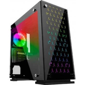 Gabinete Gamer Balam Rush Talos Micro ATX / Mini ITX con 3 Ventiladores y Ventana Lateral Negro - BR-922968