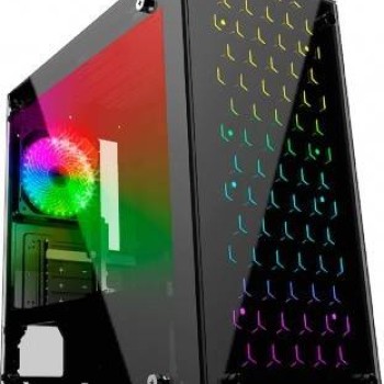 Gabinete Gamer Balam Rush Talos Micro ATX / Mini ITX con 3 Ventiladores y Ventana Lateral Negro - BR-922968