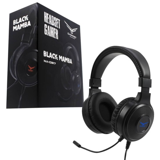 Diadema Gamer Naceb Technology Black Mamba Alámbrico Micrófono Led - NA-0317