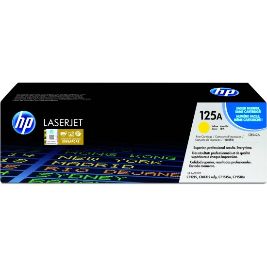 Cartucho De Tóner Hp 125A Amarillo Laserjet Original (Cb542A) - CB542A