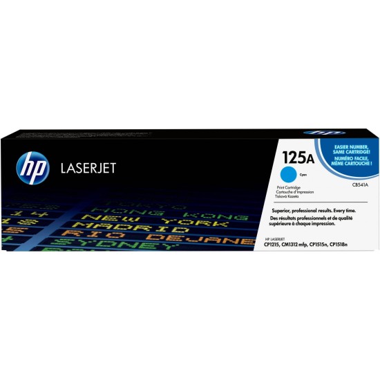 Cartucho De Tóner Hp 125A Cian Laserjet Original (Cb541A) - CB541A