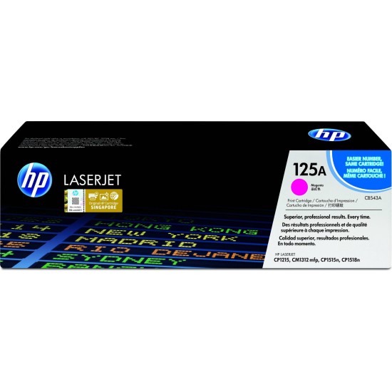 Cartucho De Tóner Hp 125A Magenta Laserjet Original (Cb543A) - CB543A