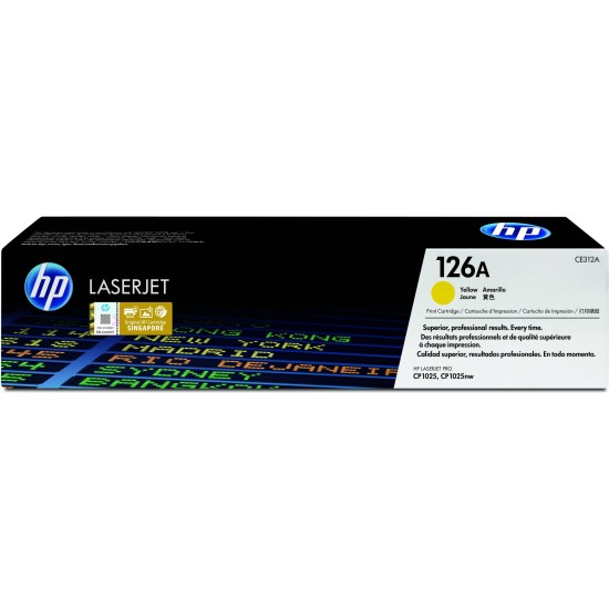 Cartucho De Tóner Hp 126A Amarillo Laserjet Original (Ce312A) - CE312A