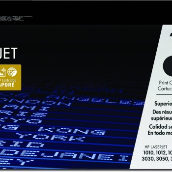 Cartucho de Tóner HP 12A Negro Original para LaserJet - Modelo Q2612A