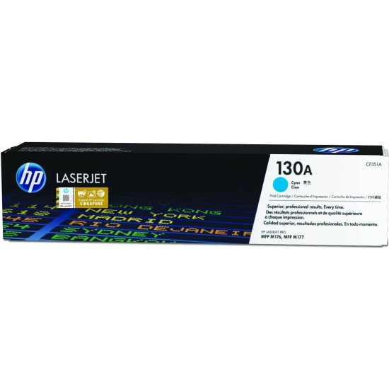 Cartucho De Tóner Hp 130A Cian Laserjet Original (Cf351A) - CF351A