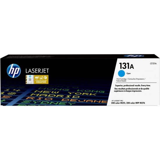 Cartucho De Tóner Hp 131A Cian Laserjet Original (Cf211A) - CF211A