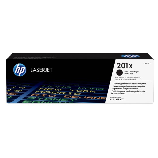 Cartucho De Tóner Hp 201X Negro Alto Rendimiento Laserjet Original (Cf400X) - CF400X