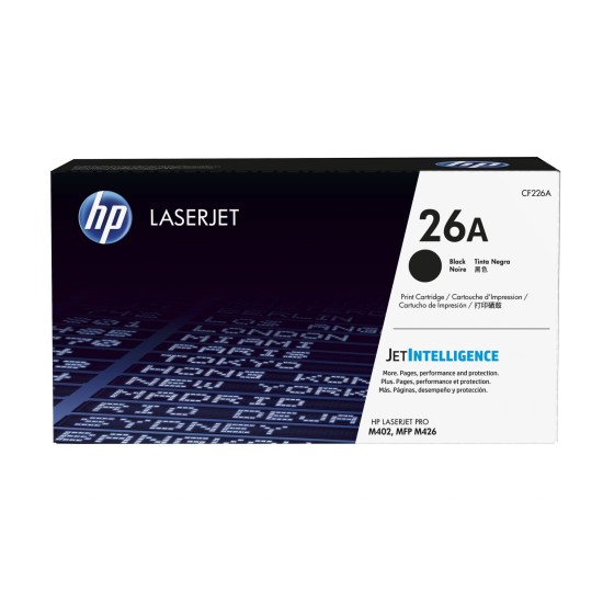 Cartucho De Tóner Hp 26A Negro Laserjet Original (Cf226A) - CF226A