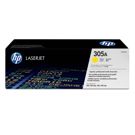 Cartucho De Tóner Hp 305A Amarillo Laserjet Original (Ce412A) - CE412A