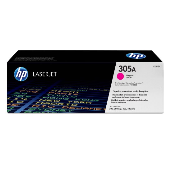 Cartucho De Tóner Hp 305A Magenta Laserjet Original (Ce413A) - CE413A