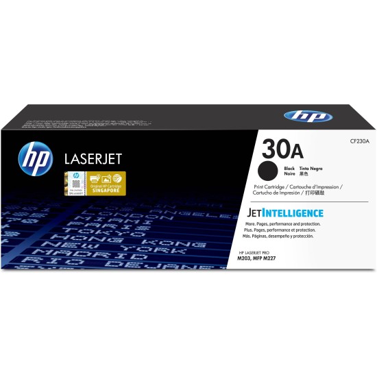 Cartucho De Tóner Hp 30A Negro Laserjet Original (Cf230A) - CF230A