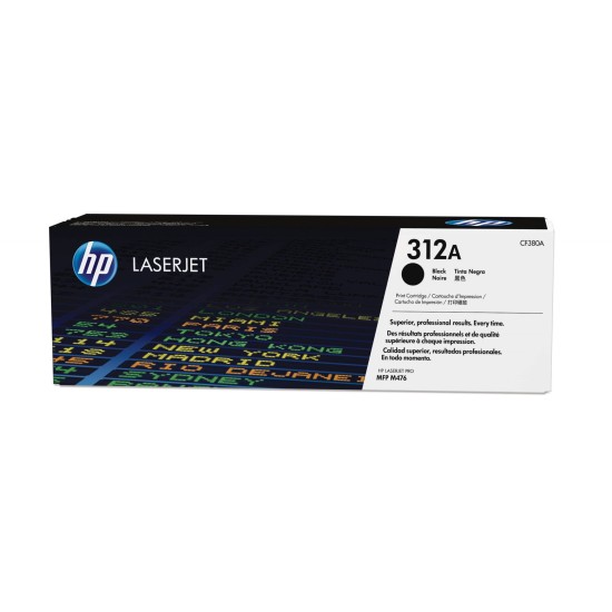 Cartucho De Tóner Hp 312A Negro Laserjet Original (Cf380A) - CF380A