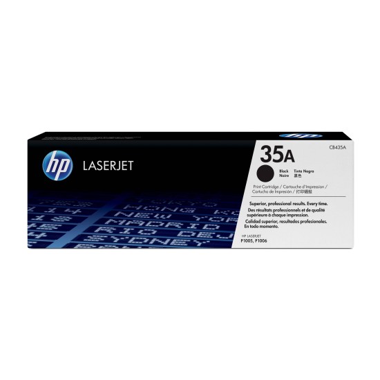 Cartucho De Tóner Hp 35A Negro Laserjet Original (Cb435A) - CB435A