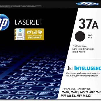 Cartucho de Tóner HP 37A Negro Original para LaserJet Enterprise - Modelo CF237A