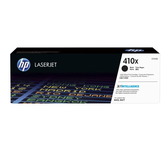 Cartucho De Tóner Hp 410X Negro Alto Rendimiento Laserjet Original (Cf410X) - CF410X